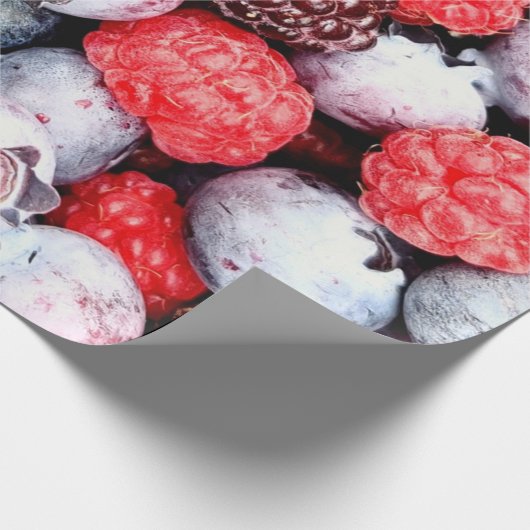 Kleurrijke vruchten cadeaupapier (Hoek)