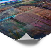 Kleurrijke Wall Graffiti-illustratie Poster (Hoek)