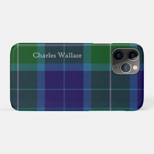 Kleurrijke Wallace Tartan Plaid Case-Mate iPhone Case (Achterkant (horizontaal))