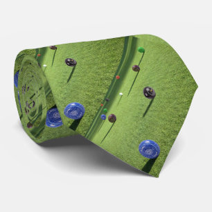 Kleurrijke wandelbalken op de groenen, stropdas