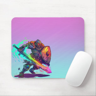 Kleurrijke Warrior Gamer Muismat