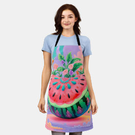 Kleurrijke watermeloen schort