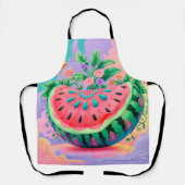Kleurrijke watermeloen schort (Voorkant)