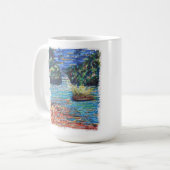 kleurrijke waterval koffiemok (Voorkant links)