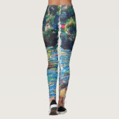 kleurrijke waterval leggings (Achterkant)