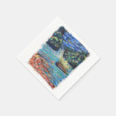 kleurrijke waterval servet (Hoek)