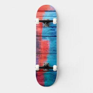 Kleurrijke Waterverf Abstract hout #10 Skateboard
