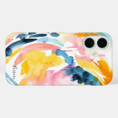Kleurrijke Waterverf Abstracte Art Aangepaste tele Case-Mate iPhone Case (Achterkant (horizontaal))