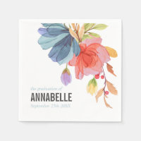 Kleurrijke Waterverf Aqua Veldbloemen Afstuderen