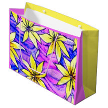 Kleurrijke waterverf blad Geel en paarse Kinderen