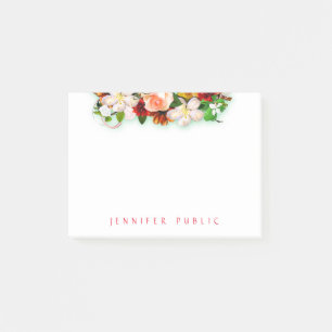 Kleurrijke Waterverf Bloemen Boeket Sjabloon Post-it® Notes