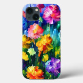 Kleurrijke Waterverf Bloemen Kunst Case-Mate iPhone Case (Achterkant)