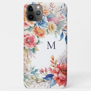 Kleurrijke Waterverf Bloemen Natuur Liefhebbers Mo iPhone 11 Pro Max Hoesje