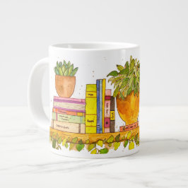 Kleurrijke Waterverf boekenplank Extra Grote Beker