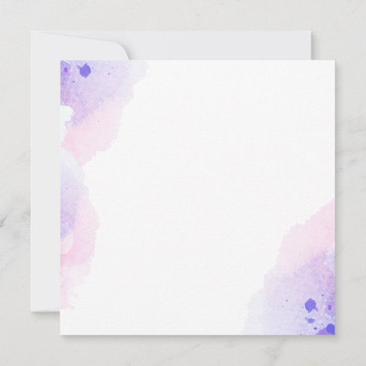 Kleurrijke Waterverf Dank u kaart (Achterkant)