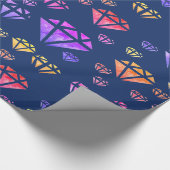 Kleurrijke Waterverf Diamonds Patter Wrapping Papi Cadeaupapier (Hoek)