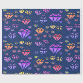 Kleurrijke Waterverf Diamonds Patter Wrapping Papi Cadeaupapier (Vlak)