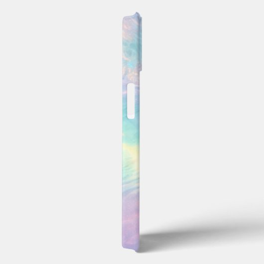 Kleurrijke Waterverf Faux Holographic Opal Stone Case-Mate iPhone Case (Achterkant / Rechts)