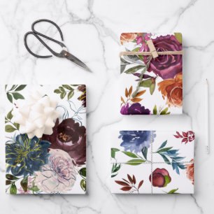 Kleurrijke Waterverf Floral Inpakpapier Vel