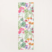 Kleurrijke Waterverf Flowers Yogamat (Achterkant)