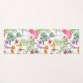 Kleurrijke Waterverf Flowers Yogamat (Voorkant (horizontaal))