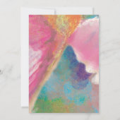 Kleurrijke Waterverf Hummingvogels Bewaar de datum (Achterkant)