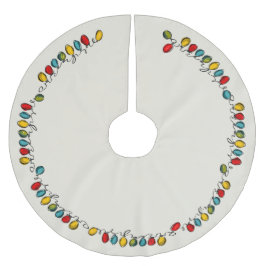 Kleurrijke Waterverf Kerst String Lights Kerstboom Rok