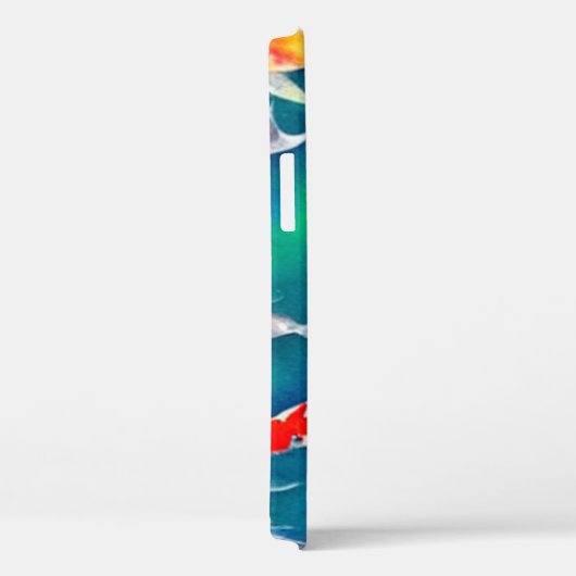 Kleurrijke Waterverf Koi Vis in Vijver Case-Mate iPhone Case (Achterkant / Rechts)