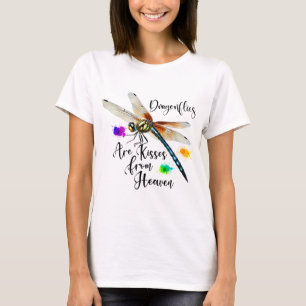 KLEURRIJKE WATERVERF LIBELLE & INSPIRATIE T-SHIRT