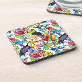 Kleurrijke Waterverf Onderzetter (Linkerzijde)