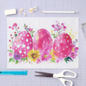 Kleurrijke waterverf paaseieren tissuepapier (Craft)