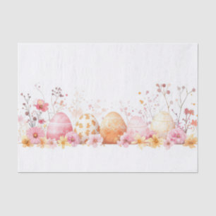 Kleurrijke waterverf paaseieren tissuepapier