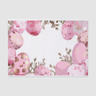 Kleurrijke waterverf paaseieren tissuepapier