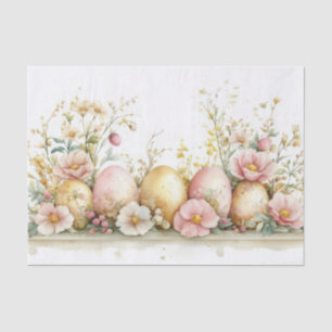 Kleurrijke waterverf paaseieren tissuepapier