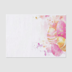 Kleurrijke waterverf paaseieren tissuepapier