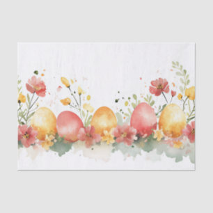 Kleurrijke waterverf paaseieren tissuepapier