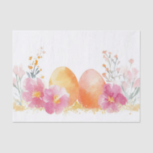 Kleurrijke waterverf paaseieren tissuepapier