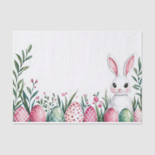 Kleurrijke waterverf paaseieren tissuepapier