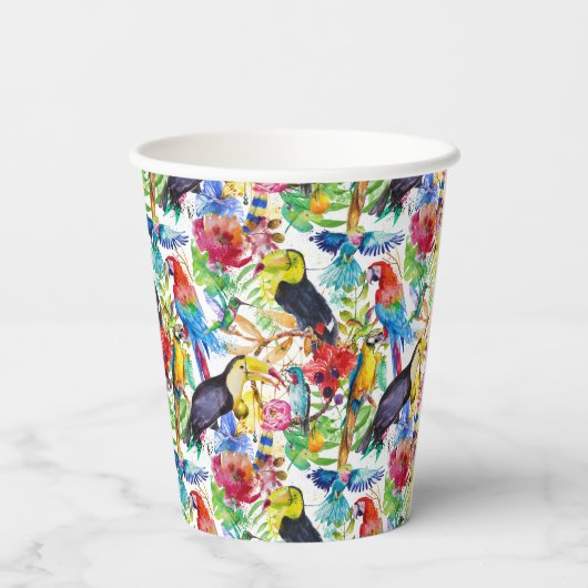 Kleurrijke Waterverf Papieren Bekers (Achterkant)