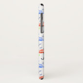 Kleurrijke Waterverf Paraplu's en Regendruppels He Case-Mate iPhone Case (Achterkant/links)