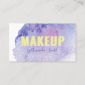 Kleurrijke Waterverf penseelstreek Uniek Visitekaartje (Voorkant)