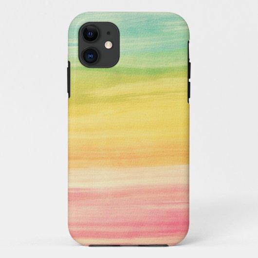 Kleurrijke Waterverf penseelstreken Case-Mate iPhone Case (Achterkant)