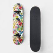 Kleurrijke Waterverf Skateboard (Voorkant)