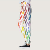 Kleurrijke Waterverf Splash Set Leggings (Links)