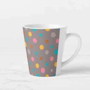 Kleurrijke Waterverf Stippen 3 Latte Mok