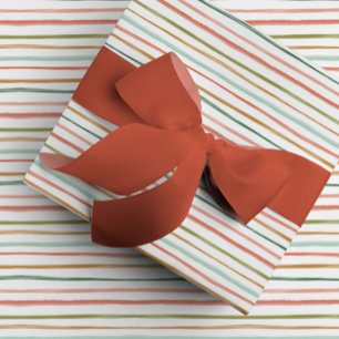 Kleurrijke Waterverf Stripes Cadeaupapier