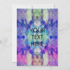 Kleurrijke Waterverf Tie Dye All Occasion Feestdagenkaart