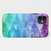 Kleurrijke Waterverf Trees Case-Mate iPhone Case (Achterkant (horizontaal))