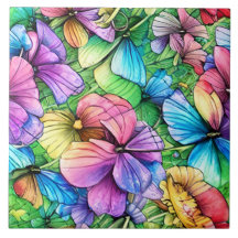 Kleurrijke Waterverf Tuin