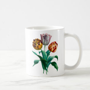 Kleurrijke  Waterverf Tulpenbloemenboeket Koffiemok